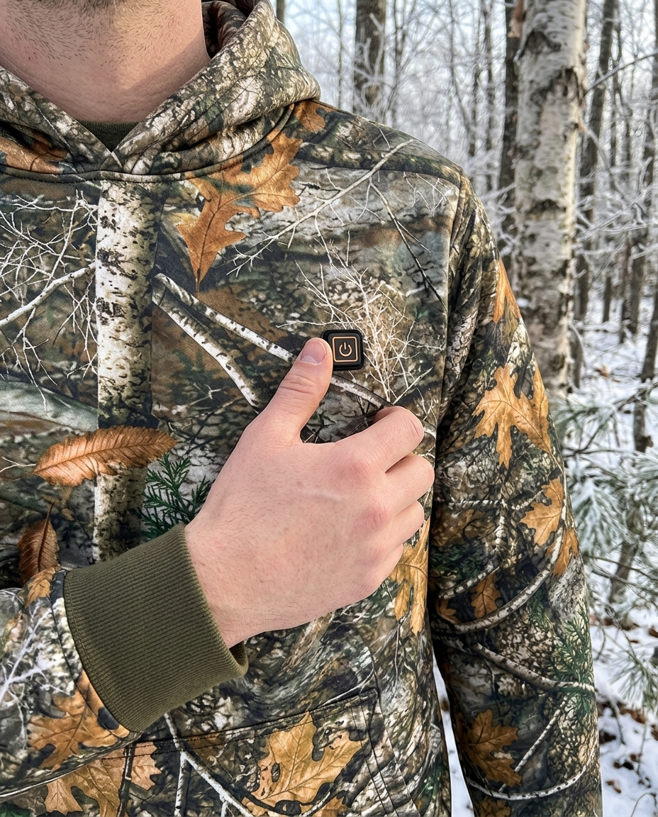 Heated Camo Hunting Hoodie