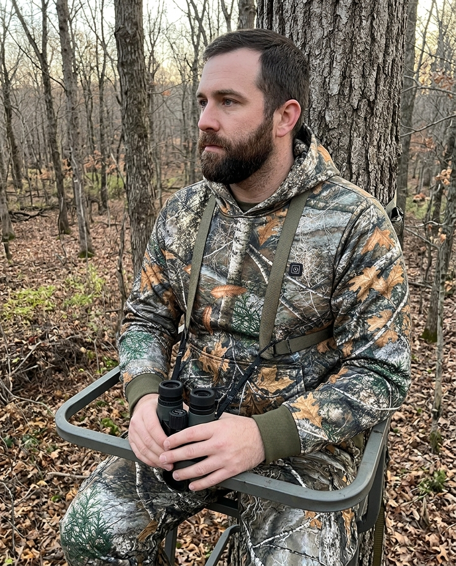 Heated Camo Hunting Hoodie