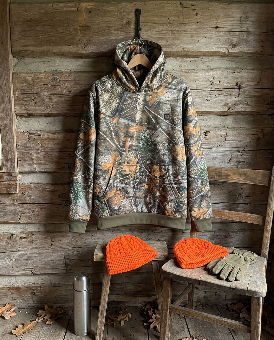 Heated Camo Hunting Hoodie