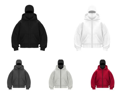 Ski Mask Zip Hoodie
